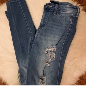 ripped hollister jeans